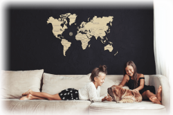 Mapa mundo parede